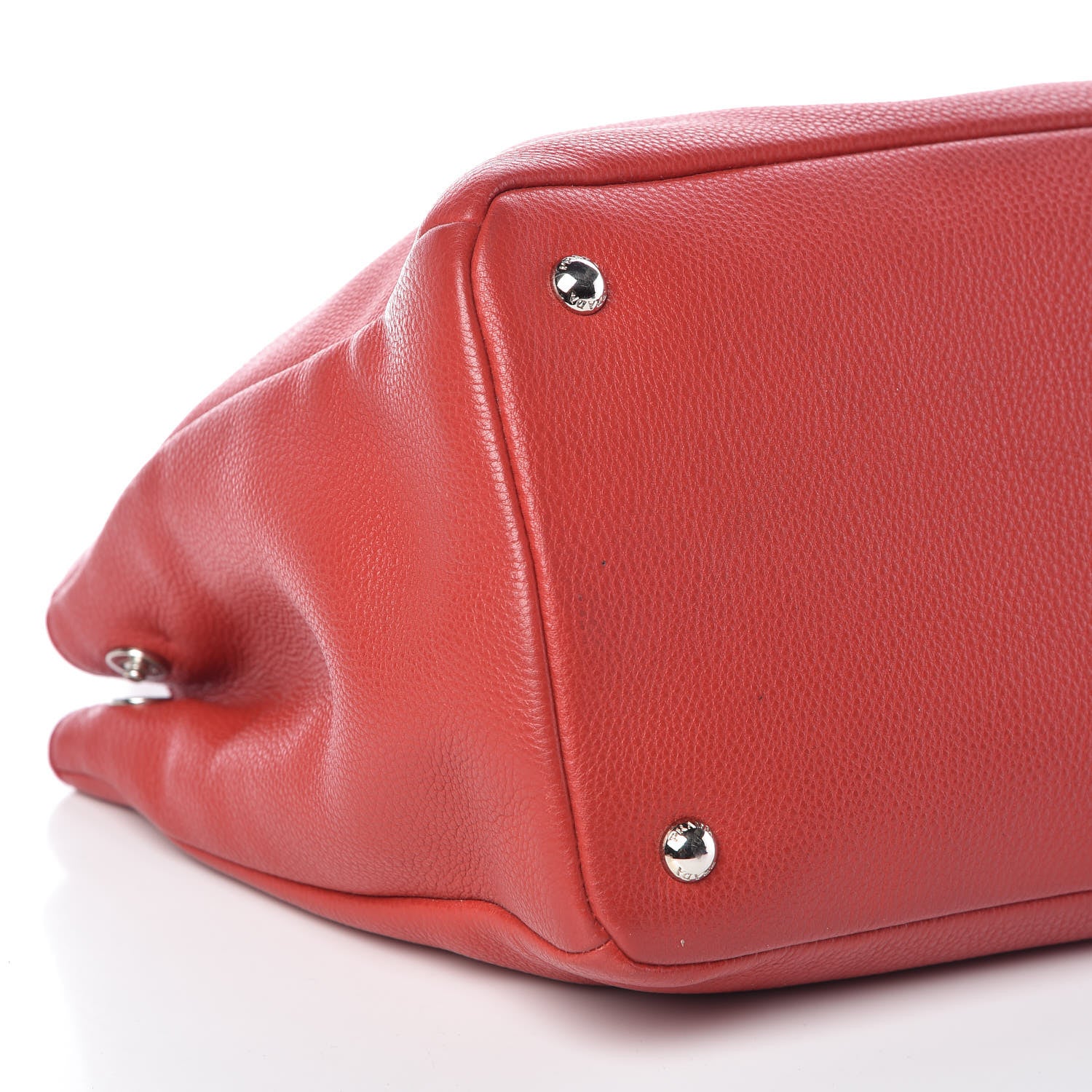 Prada Vitello Daino Tote Rosso 6 of 9