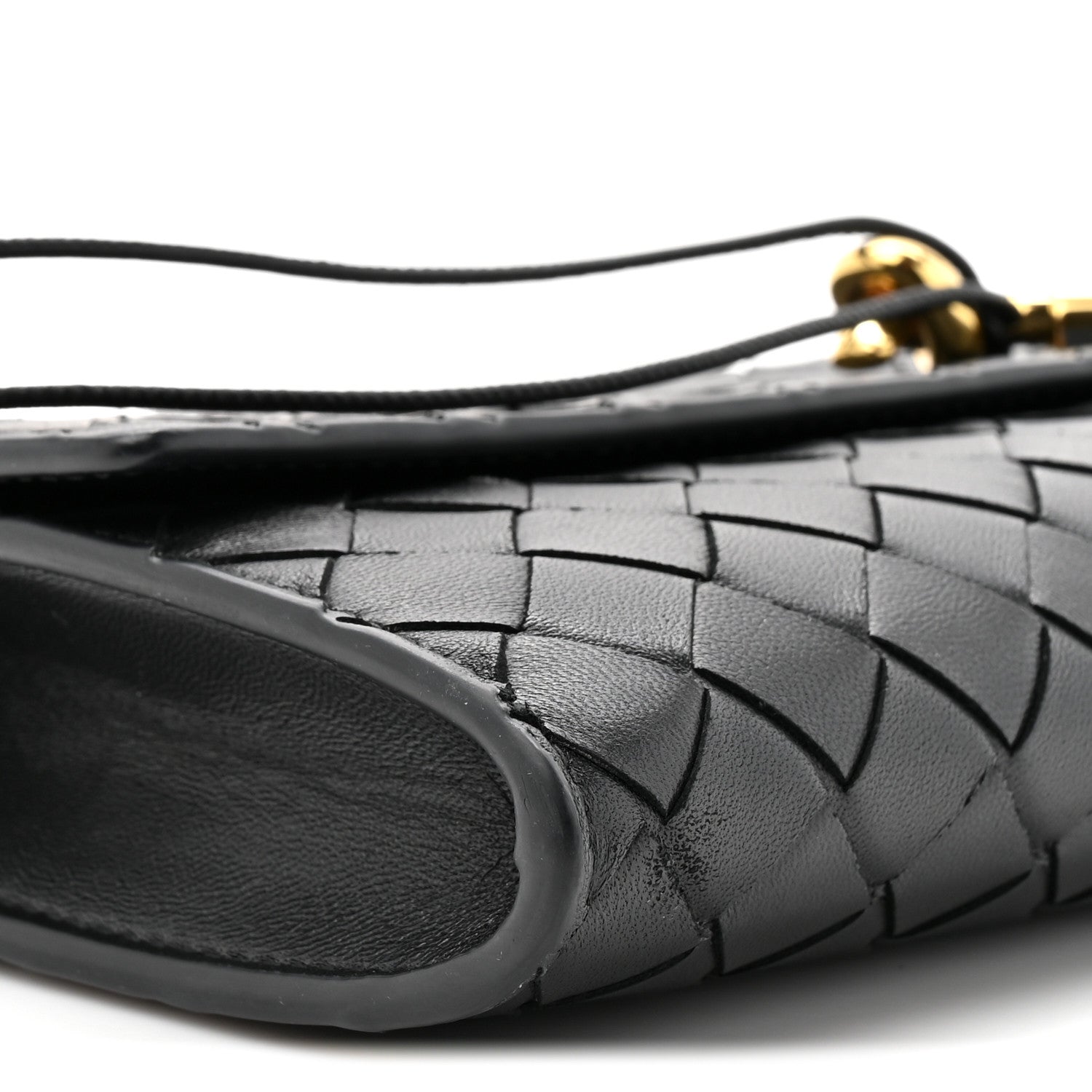 Bottega Veneta Nappa Intrecciato Long Andiamo Top Handle Clutch Black 9 of 9