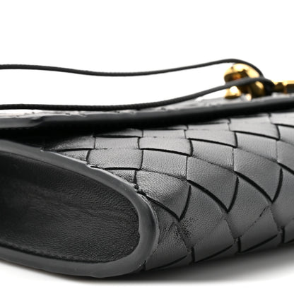 Bottega Veneta Nappa Intrecciato Long Andiamo Top Handle Clutch Black 9 of 9