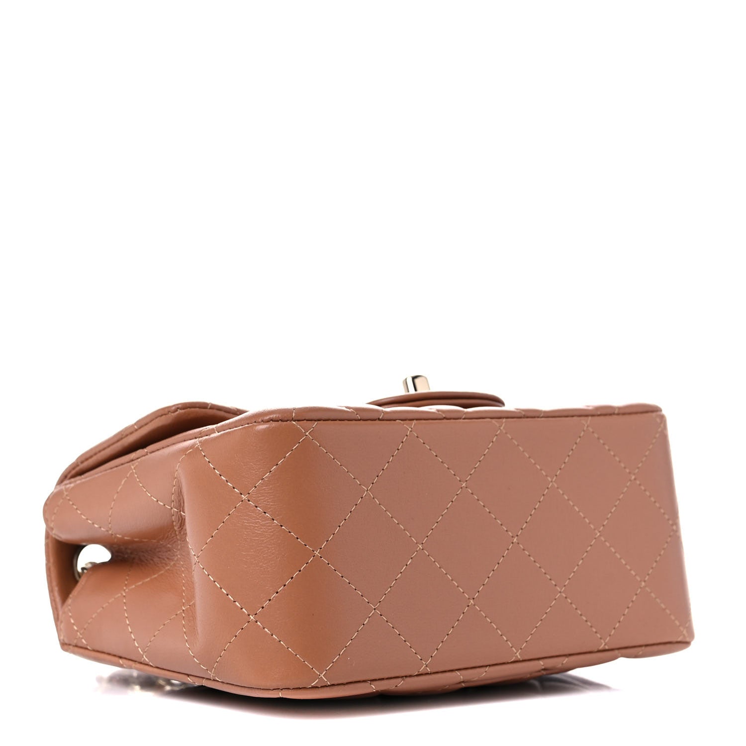 Chanel Lambskin Quilted Mini Square Flap Brown 5 of 10