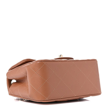 Chanel Lambskin Quilted Mini Square Flap Brown 5 of 10