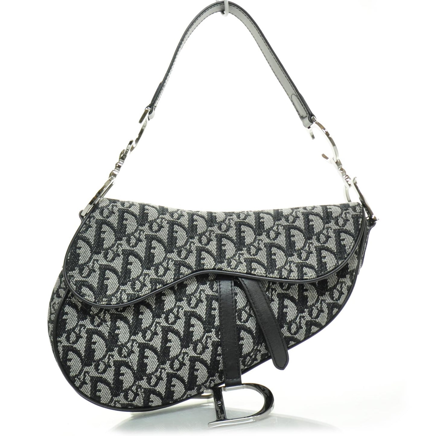 Monogram Saddle Bag Black