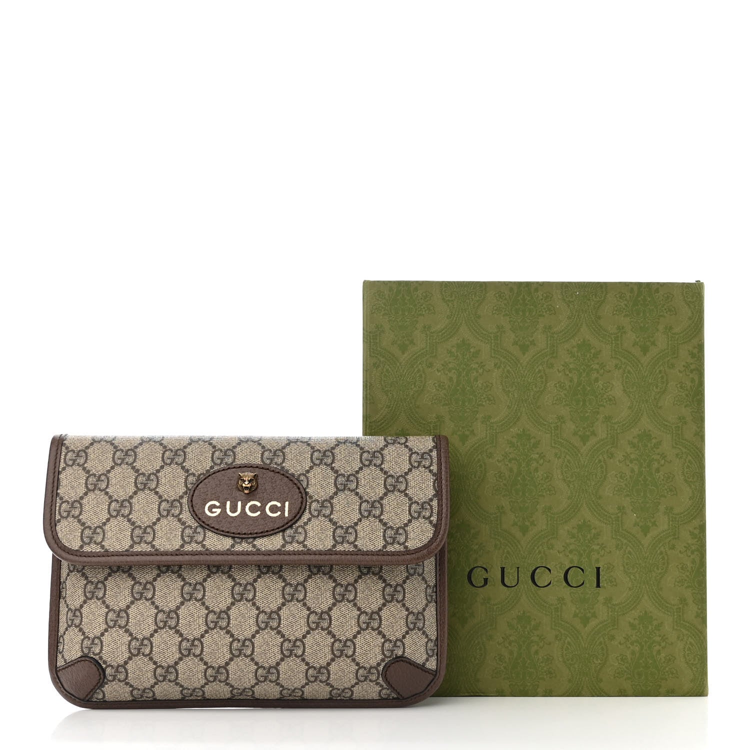 Gucci GG Supreme Monogram Neo Vintage Web Belt Bag Brown 11 of 11