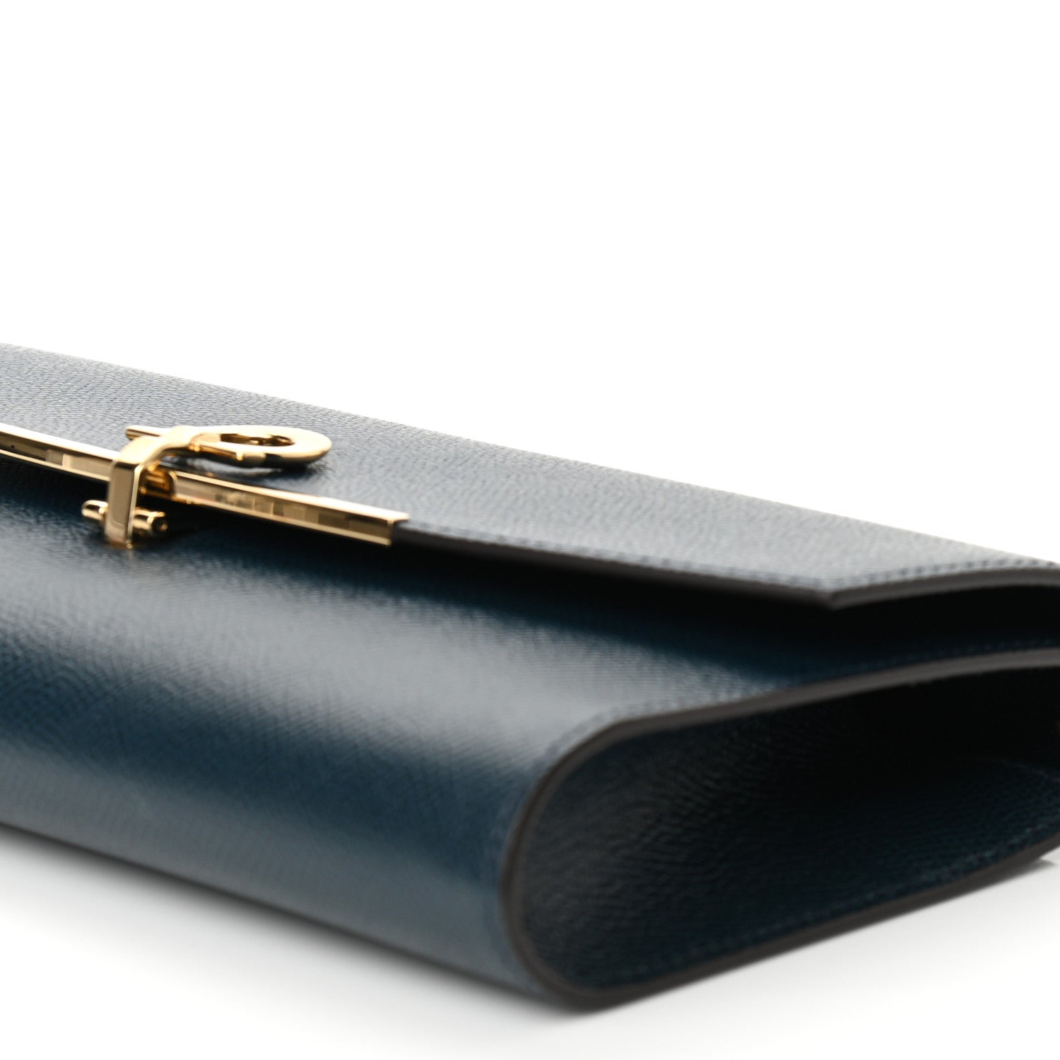 Salvatore Ferragamo Hammered Calfskin Gancio Shoulder Bag Mezcal Teal 9 of 10