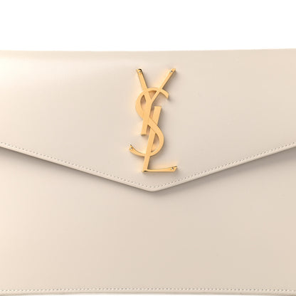 Saint Laurent Smooth Shiny Calfskin Uptown Pouch Crema Soft 10 of 11