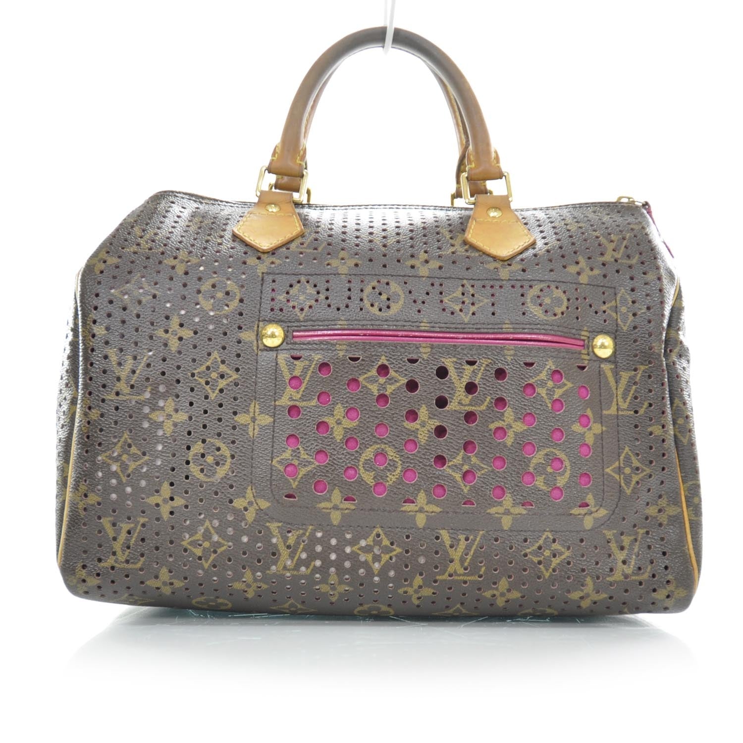 Louis Vuitton Monogram Perforated Speedy 30 Fuchsia 1 of 8