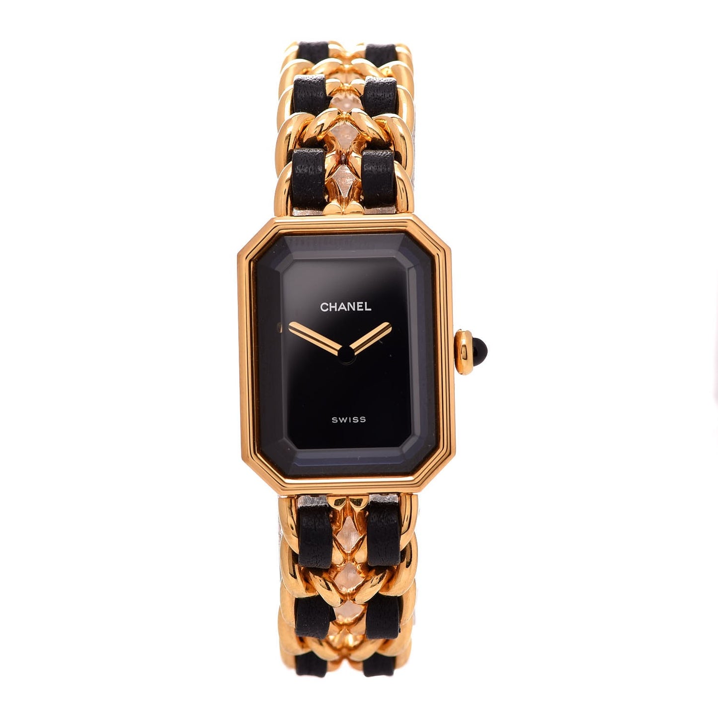 Stainless Steel Lambskin 20mm Chain Premiere Quartz Watch Gold L