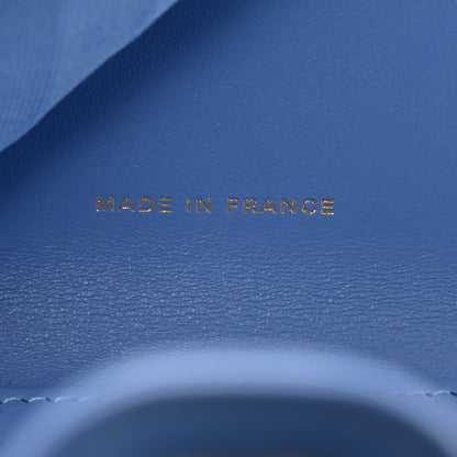 Chanel Caviar Quilted Compact Flap Wallet Blue 7 of 9