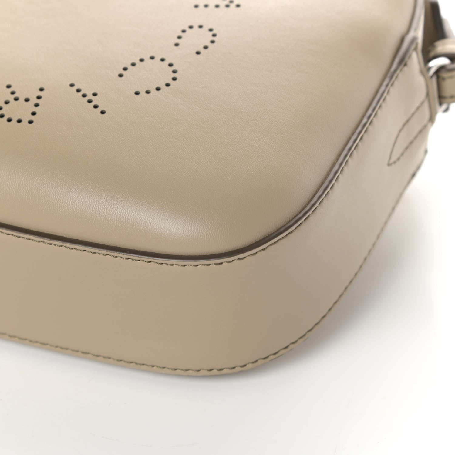 Stella McCartney Eco Alter Nappa Perforated Logo Mini Bag Taupe 9 of 9