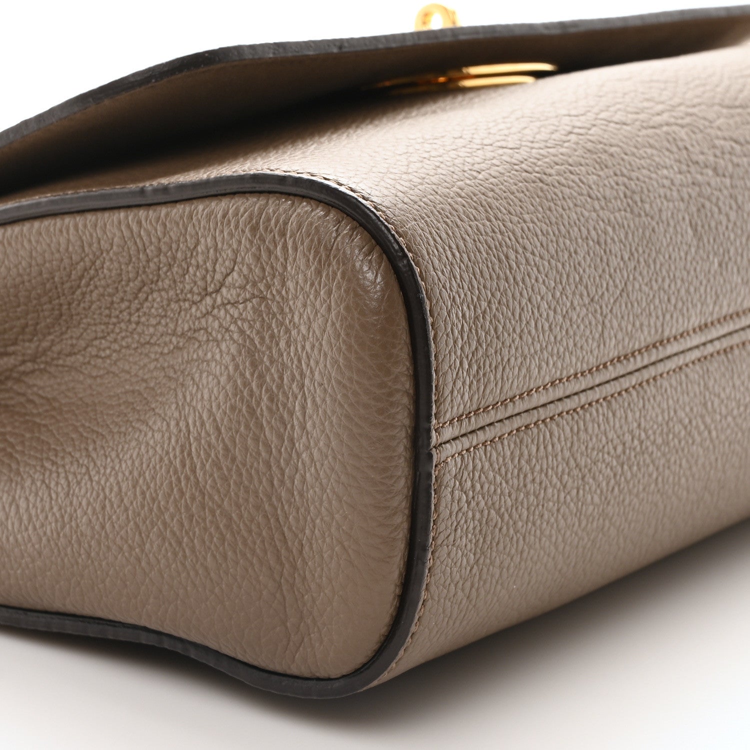 Mulberry Small Classic Grain Calfskin Medium Lily Flap Clay 9 of 10