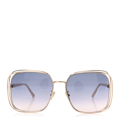 Christian Dior Metal FilDior S1U Square Sunglasses Gold 2 of 9