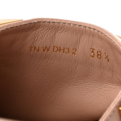 Valentino Garavani Nappa Roman Stud Flat Slippers 38.5 Rose Cannelle 8 of 9