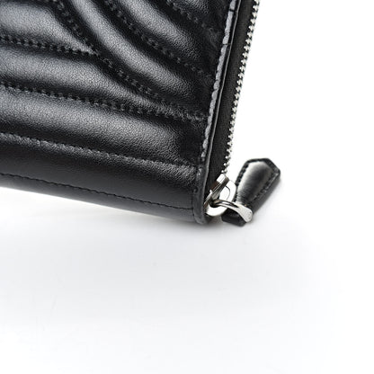 Prada Soft Calfskin Diagramme Zip Around Wallet Black 9 of 11