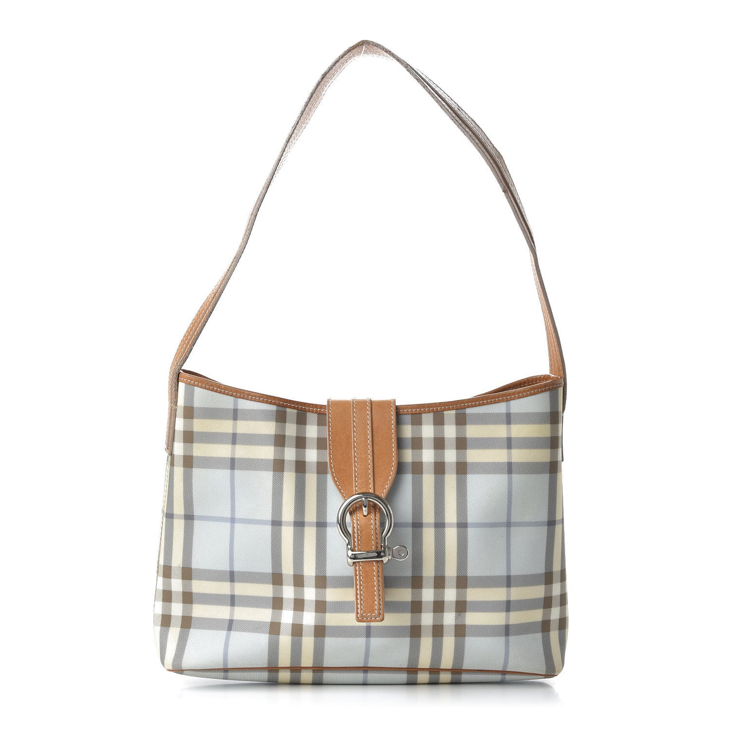 House Check Shoulder Bag Blue