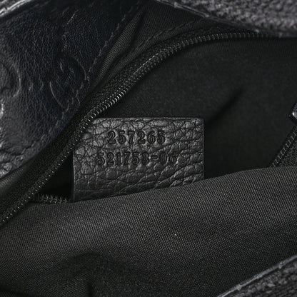 Gucci Canvas Guccissima Hobo Black 7 of 12