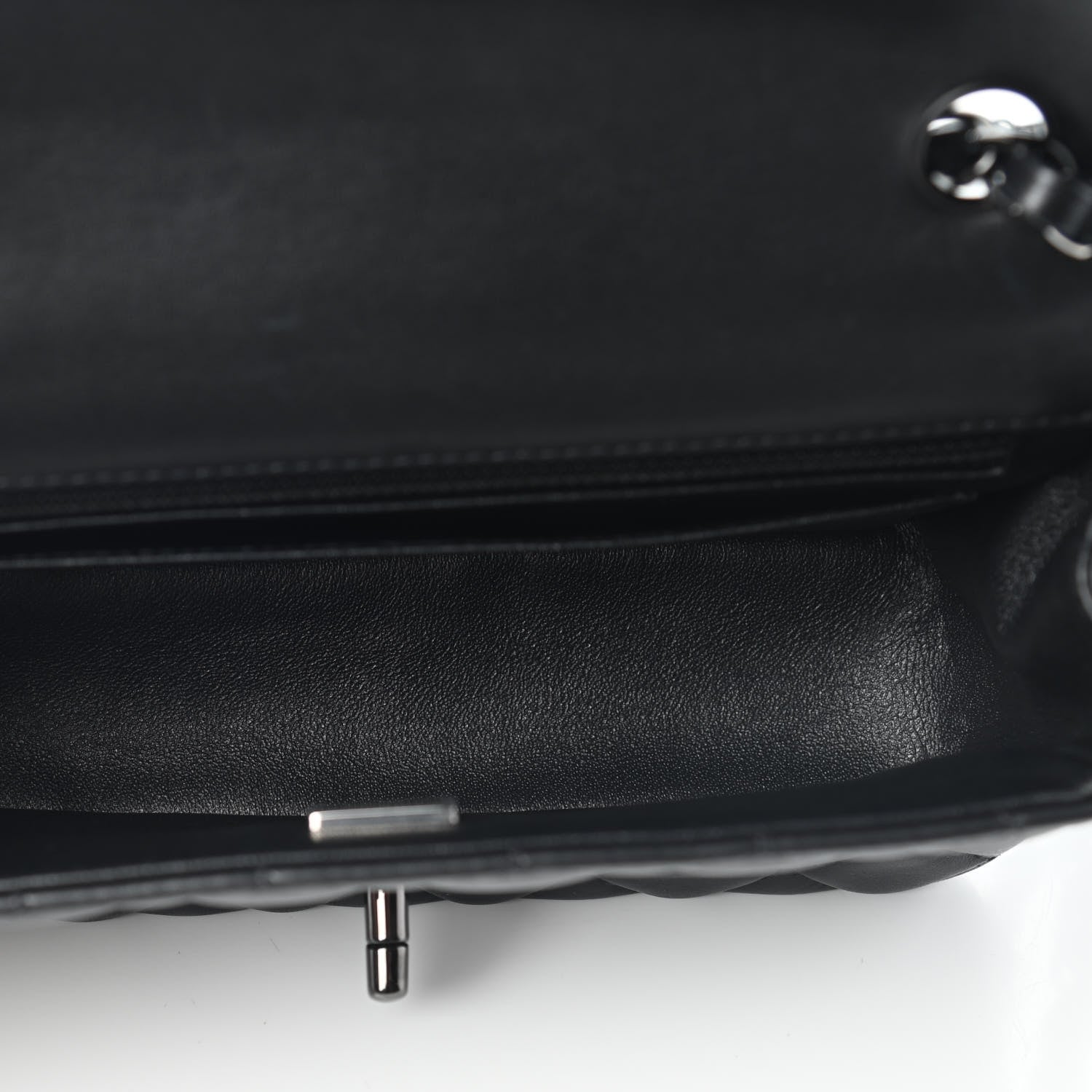 Chanel Lambskin Quilted Mini Rectangular Flap So Black 5 of 9