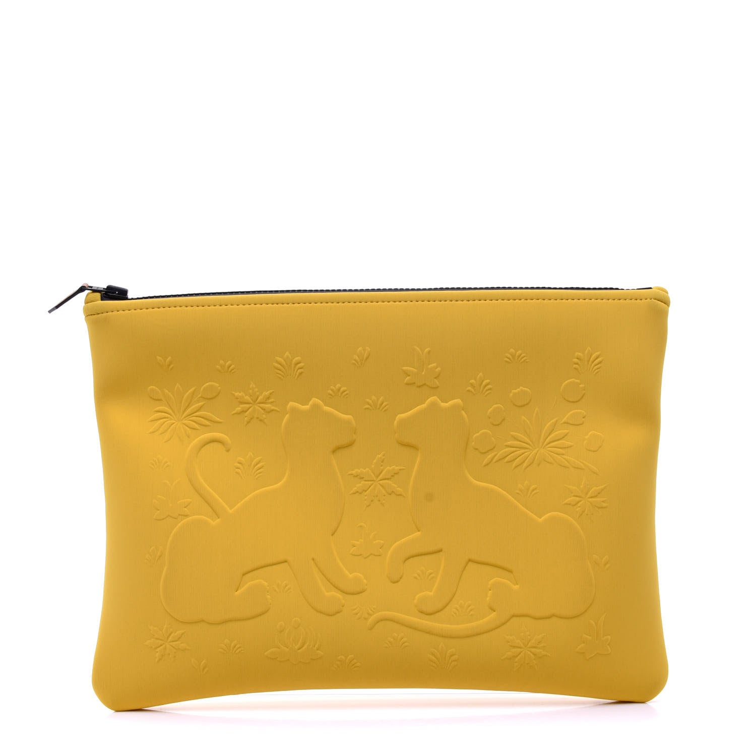 Hermes Neoprene Neobain Les Leopards Jaune Safran 1 of 9