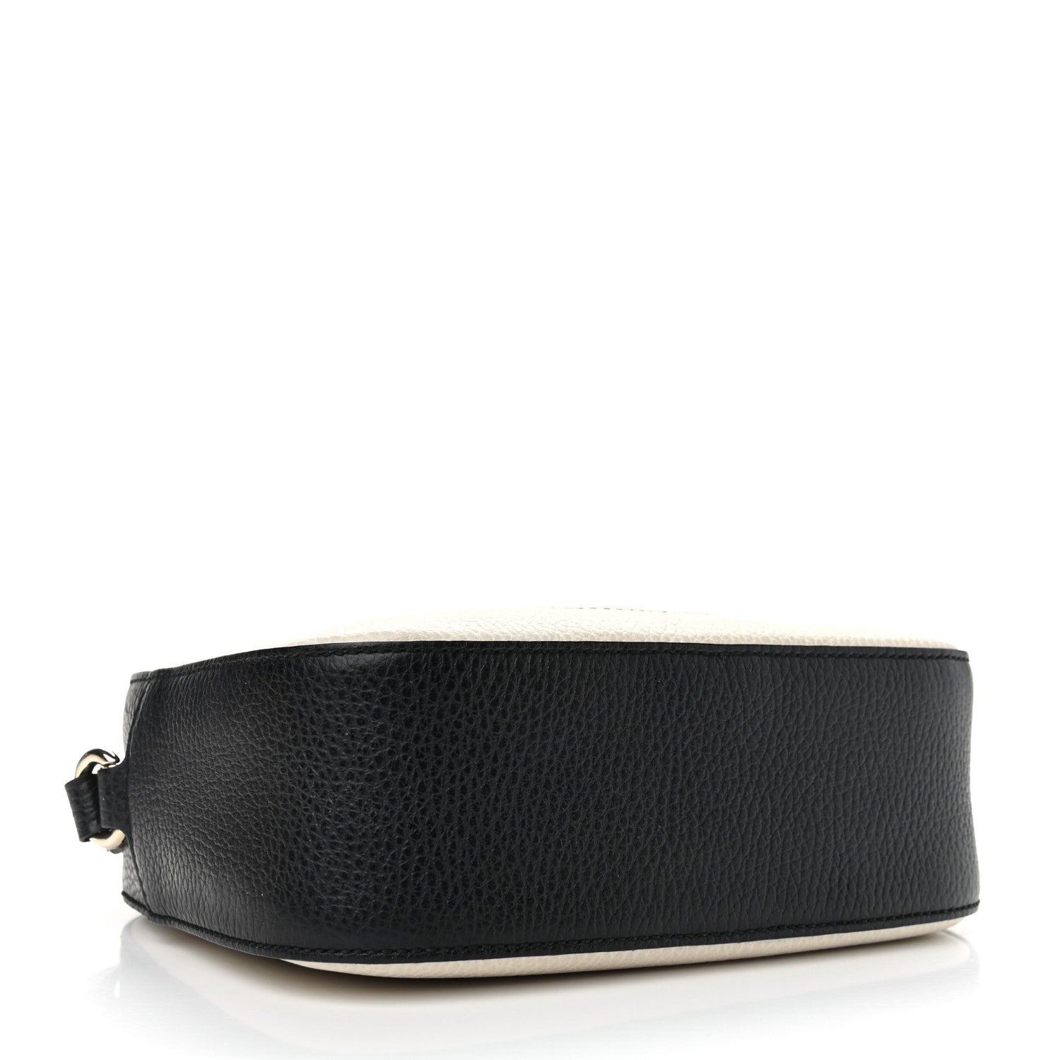 Gucci Dollar Calfskin Bi-Color Small Soho Disco Bag Mystic White Black 4 of 12