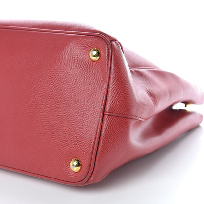 Prada Saffiano Medium Galleria Double Zip Tote Fuoco 6 of 13