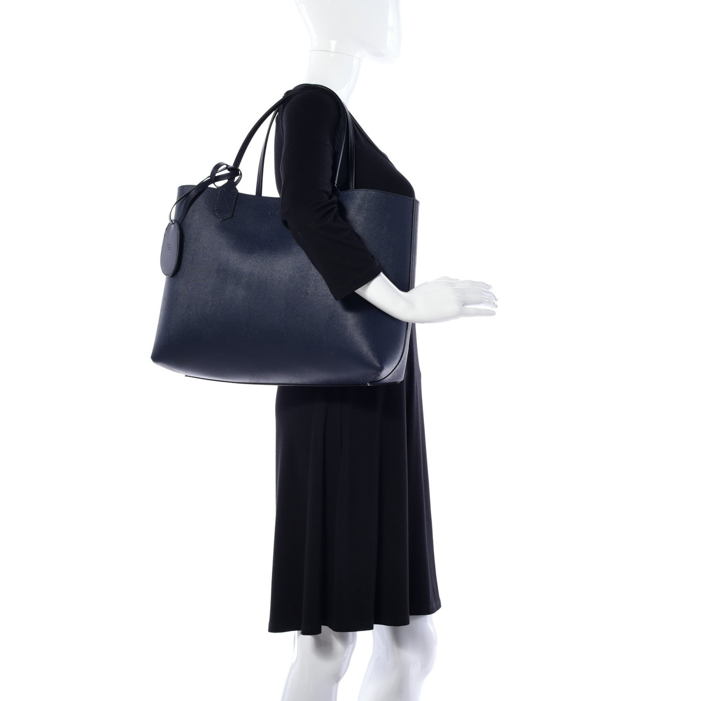 GG Supreme Monogram Blooms Medium Reversible Tote Beige Blue Navy