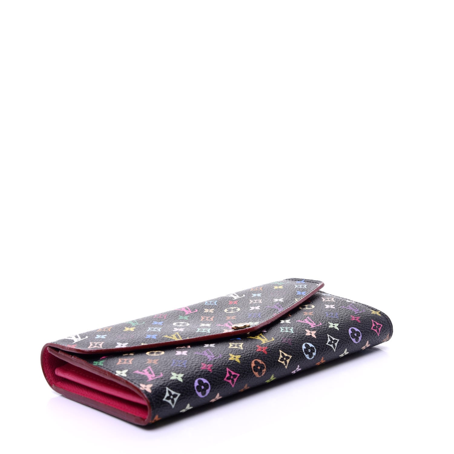 Louis Vuitton Monogram Multicolor Sarah Wallet NM Black Grenade 4 of 9