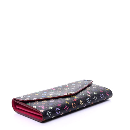 Louis Vuitton Monogram Multicolor Sarah Wallet NM Black Grenade 4 of 9