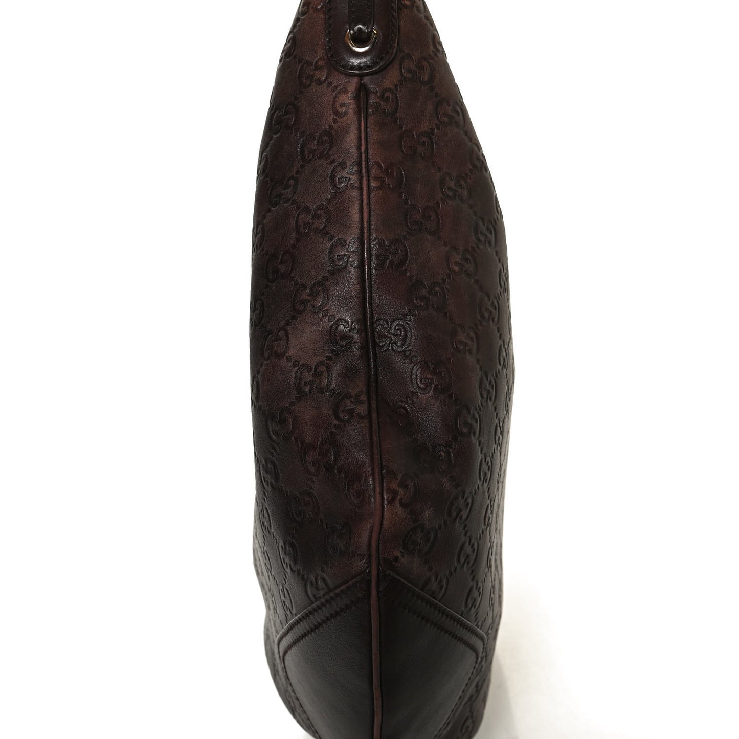Guccissima Large Princy Hobo Dark Brown