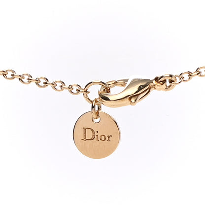 Christian Dior Metal Crystal Clair D Lune Necklace Gold 5 of 7