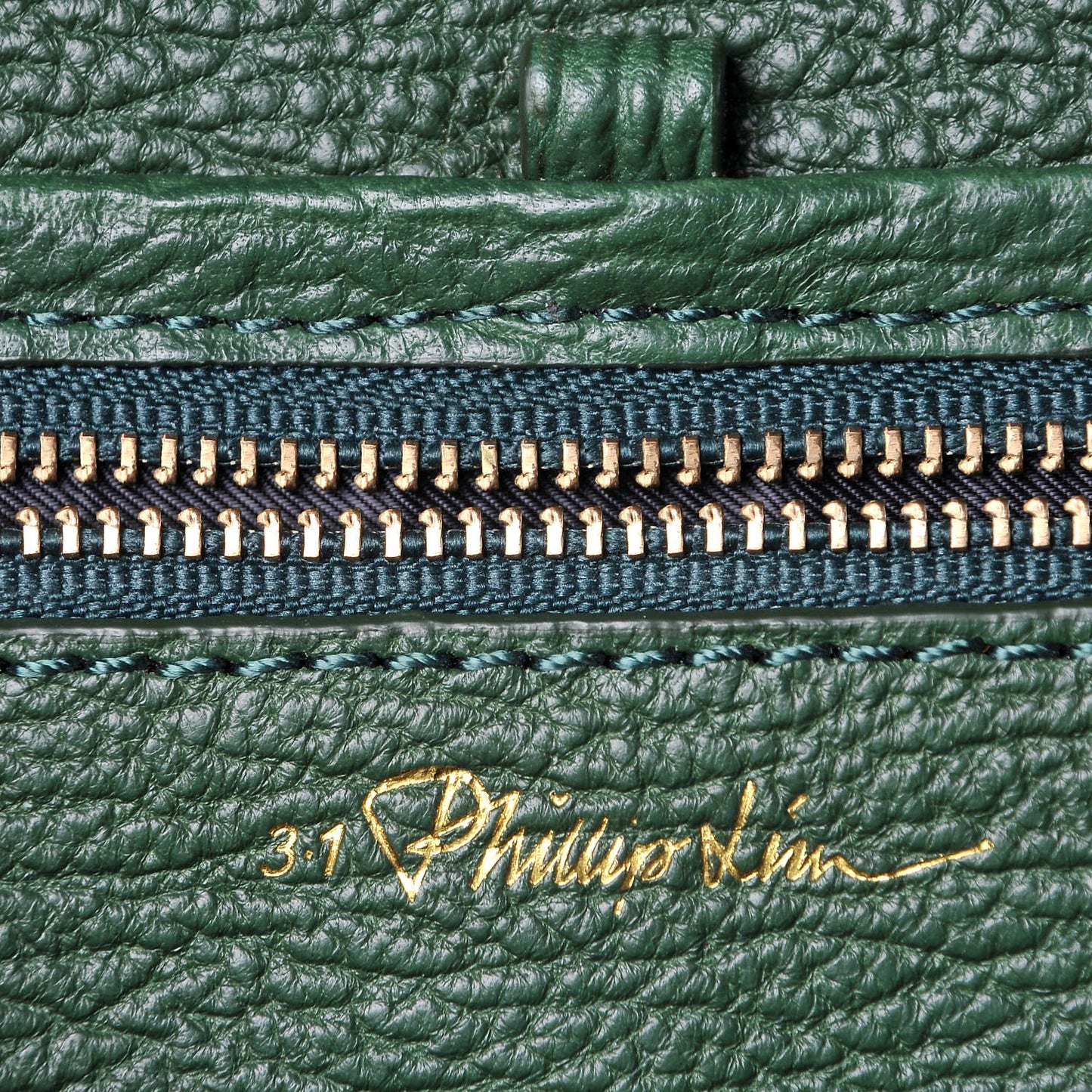 3.1 Textured Calfskin Medium Pashli Satchel Jade