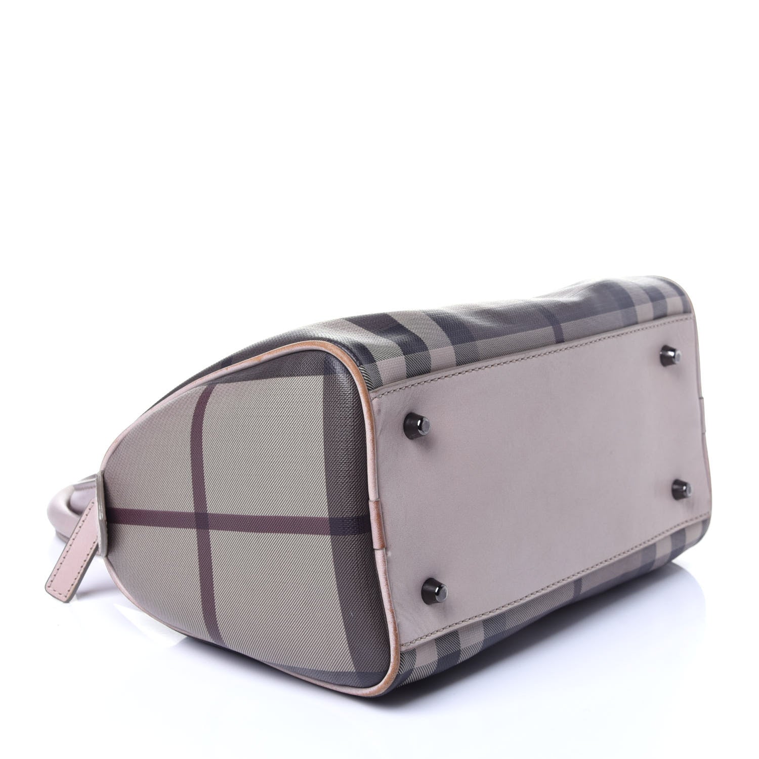Burberry Smoked Check Small Chester Bowling Bag Purple 4 of 14