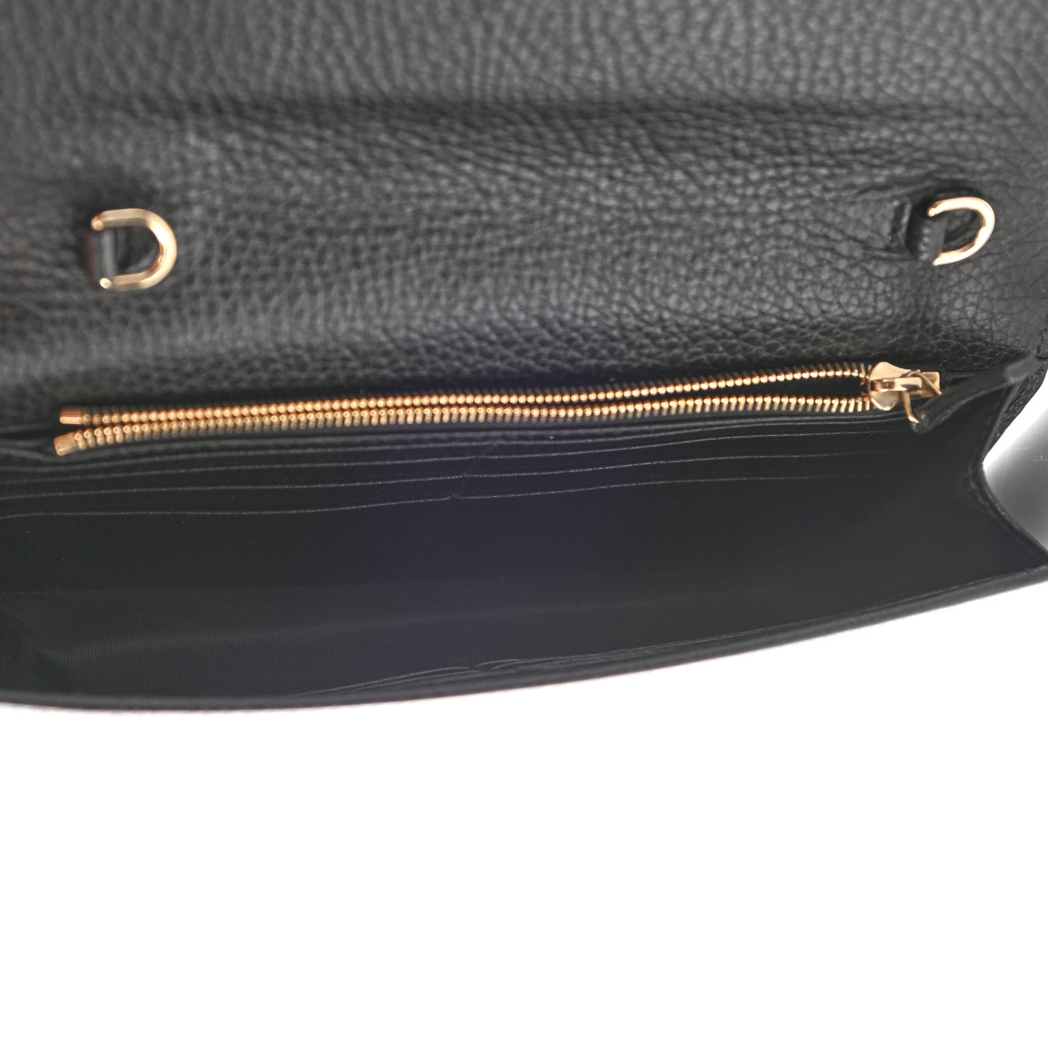 Gucci Dollar Calfskin Interlocking G Chain Wallet Black 5 of 15