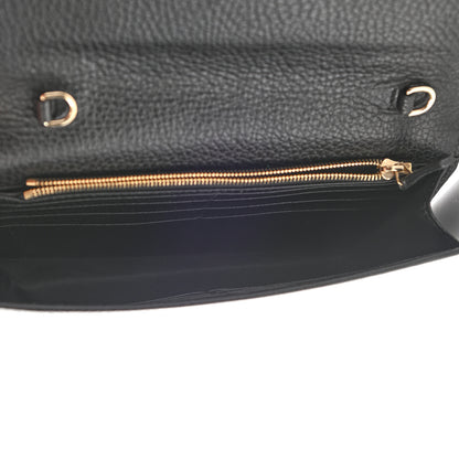 Gucci Dollar Calfskin Interlocking G Chain Wallet Black 5 of 15