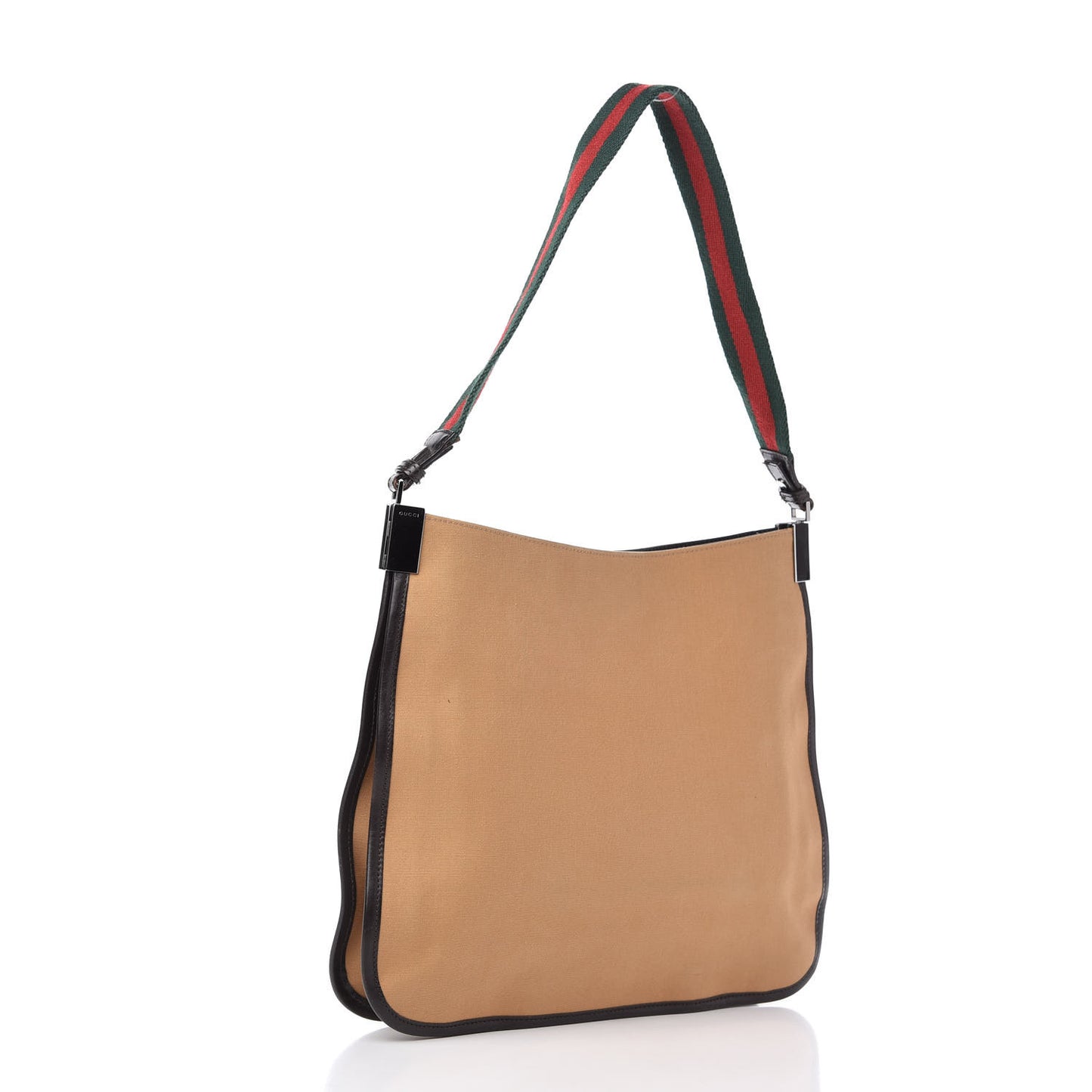 Canvas Web Shoulder Bag Beige