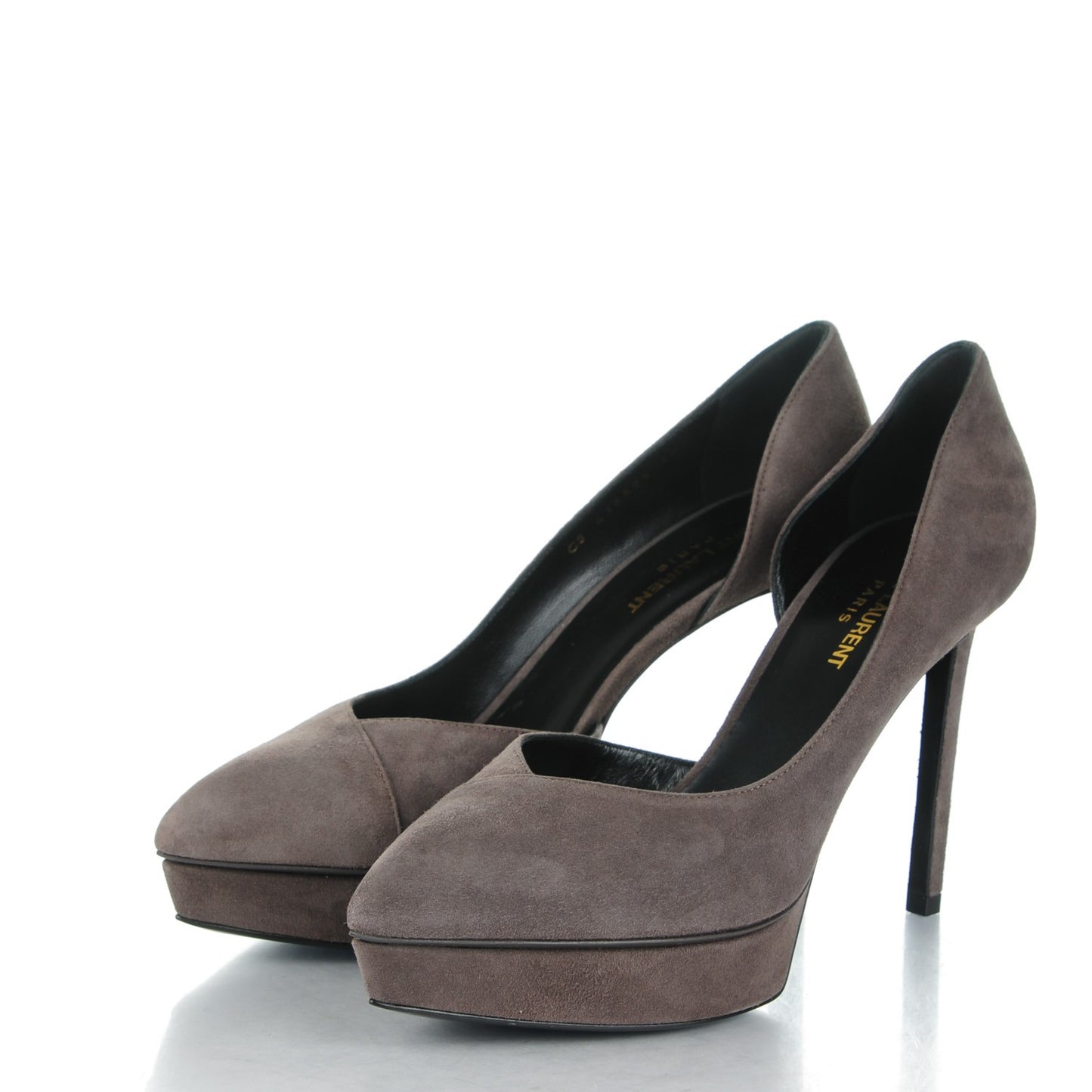 Suede Janis 80 D'Orsay Pumps 39 Road Gray
