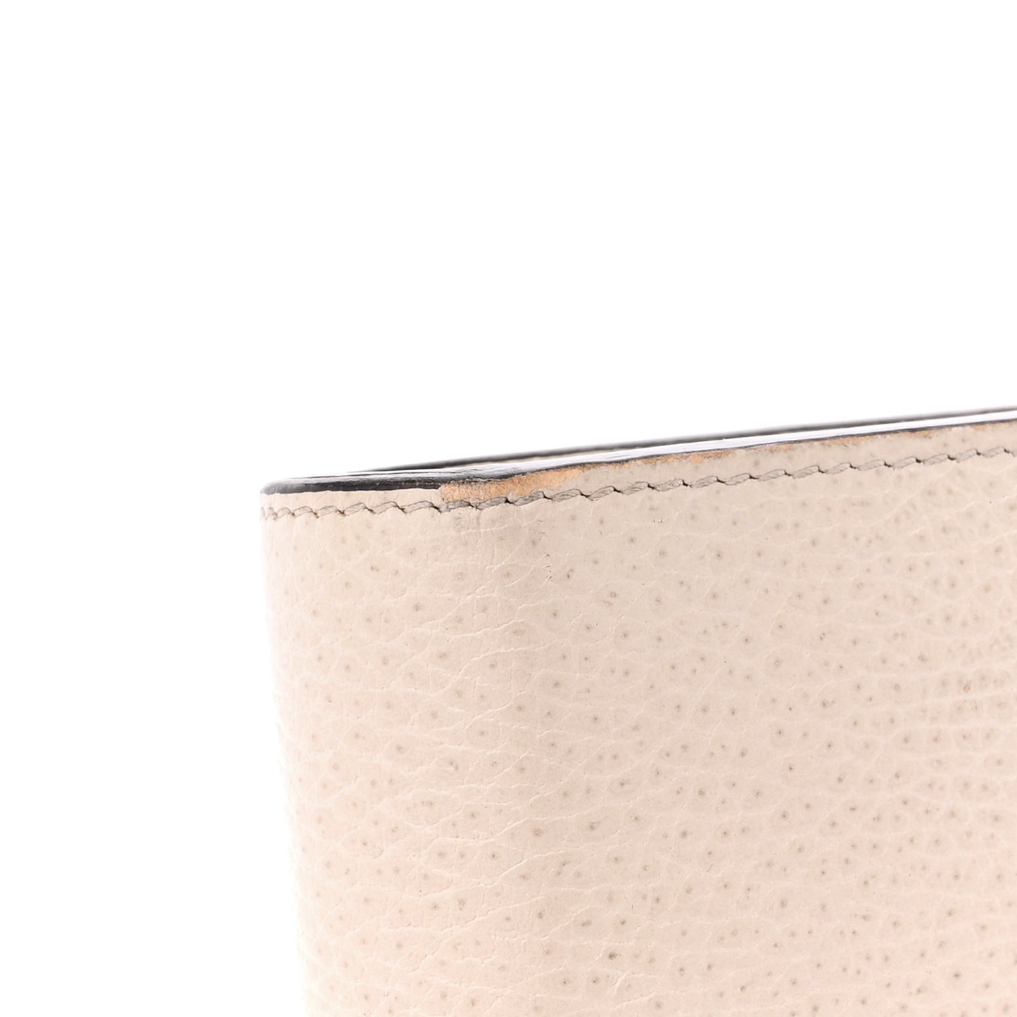 Dollar Calfskin Mini Dionysus Chain Wallet Mystic White