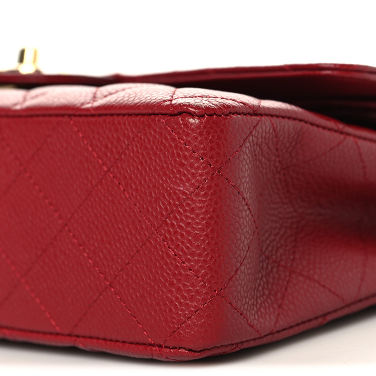 Chanel Caviar Quilted Medium Double Flap Red 10 of 11