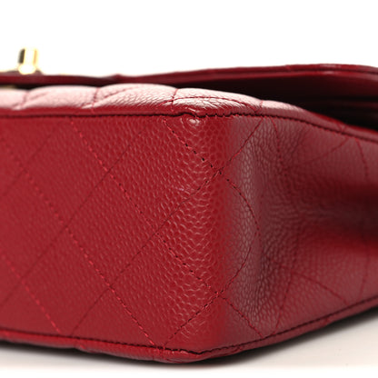 Chanel Caviar Quilted Medium Double Flap Red 10 of 11