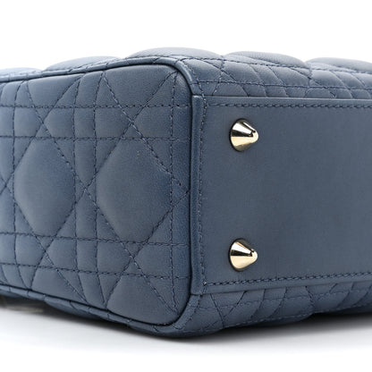 Christian Dior Lambskin Cannage Gradient Small My ABCDior Lady Dior Indigo Blue 9 of 12