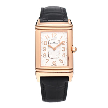 Jaeger-LeCoultre 18K Rose Gold Diamond Pink Mother of Pearl 36mm Reverso Manual Winding Watch Q3302421 2 of 6