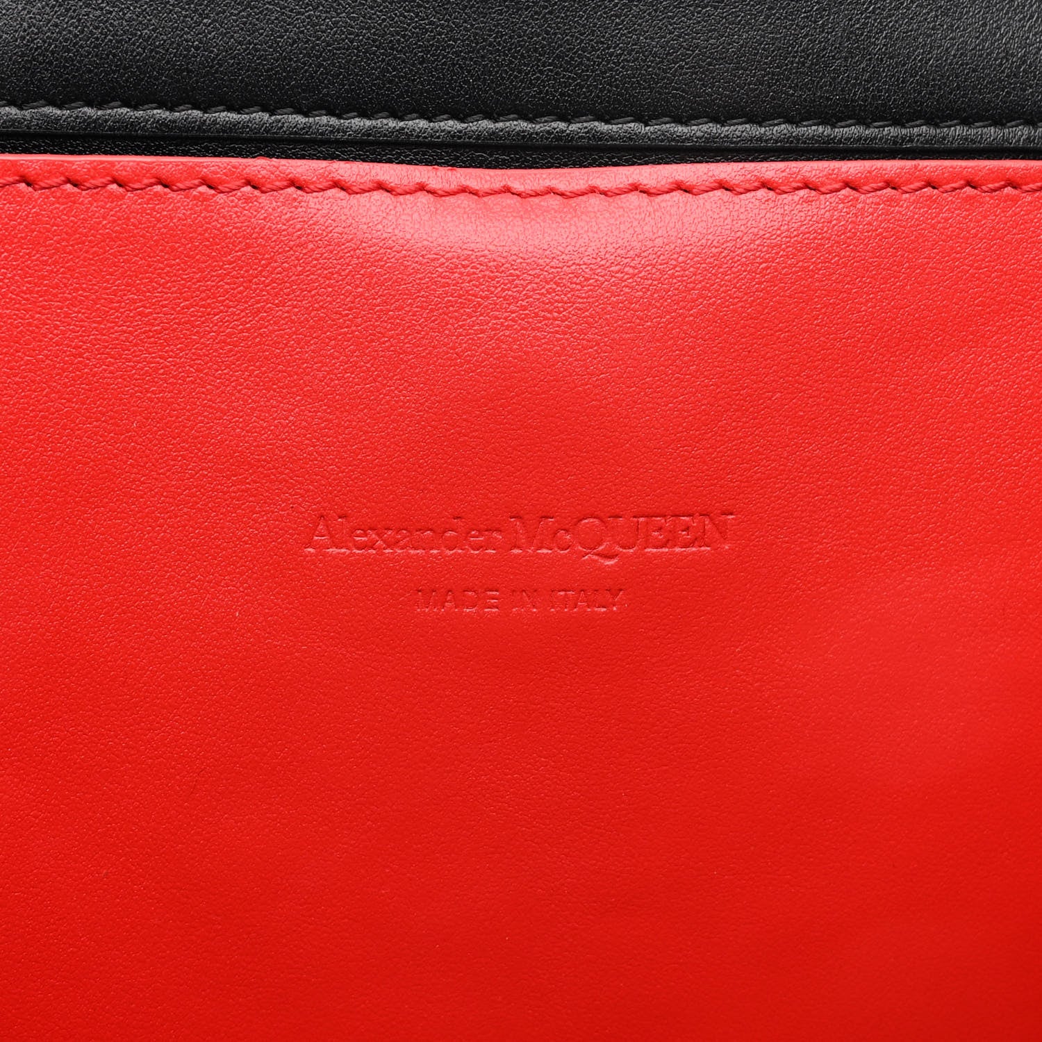 Alexander McQueen Canvas Jacquard Print Graffiti Tote Black Lust Red 6 of 11