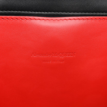 Alexander McQueen Canvas Jacquard Print Graffiti Tote Black Lust Red 6 of 11