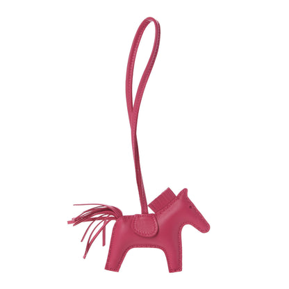 Hermes Milo Lambskin Grigri Rodeo Horse Bag Charm PM Rose Mexico 1 of 4