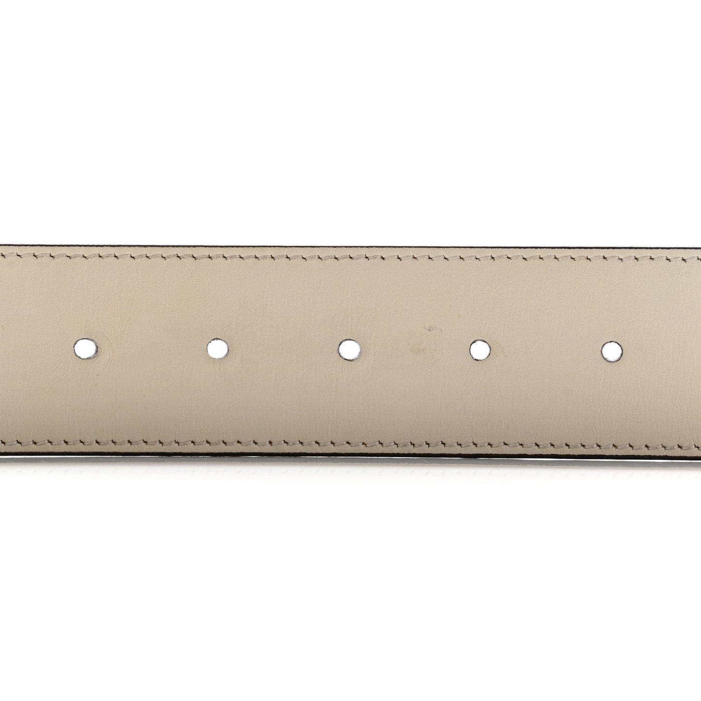 Calfskin Double G 40mm Belt 70 28 Mystic White
