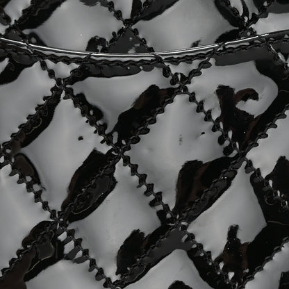 Chanel Patent Calfskin Quilted Shiny Coco Clutch With Chain Black 11 of 12