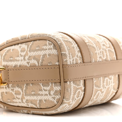 Christian Dior Oblique Chambray Groove 17 Bag Natural 9 of 13