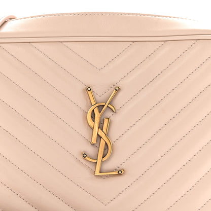 Saint Laurent Calfskin Matelasse Monogram Lou Camera Bag Washed Light Pink 8 of 14