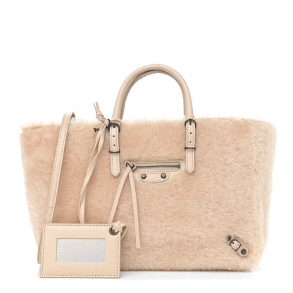 Balenciaga Merino Wool Papier A6 Zip Around Tote Beige Tapioca 1 of 11