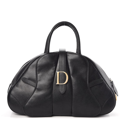 Christian Dior Calfskin Saddle Bowler Black 1 of 16