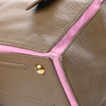 Saint Laurent Calfskin Canvas Medium Muse Two Taupe Pink 10 of 17