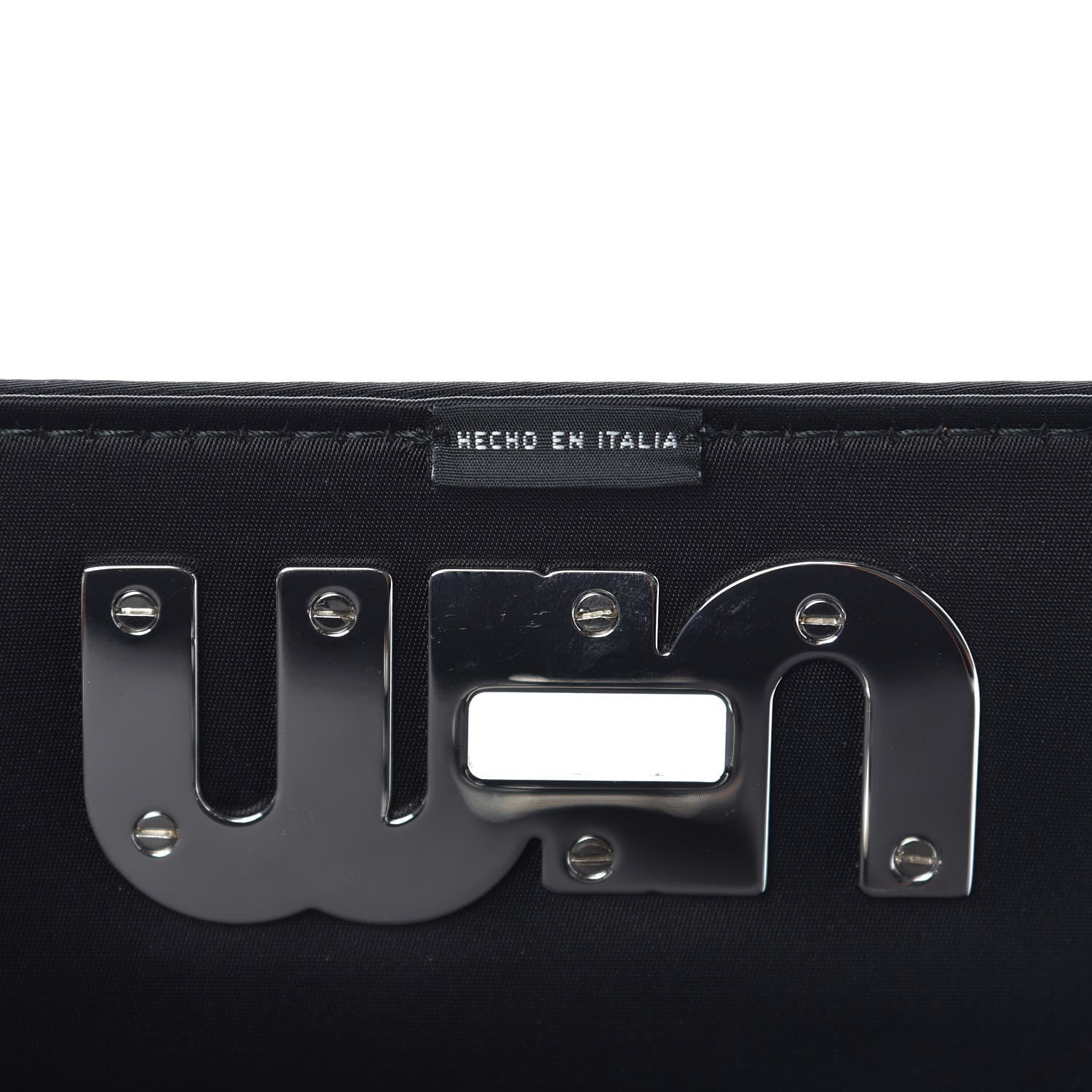 Miu Miu Tessuto Matelasse Delice Miu Logo Bag Black 7 of 9